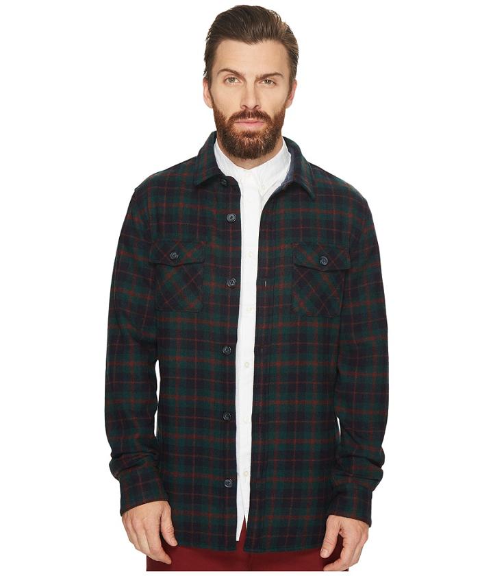 Original Penguin - Plaid Wool Blend Unlined Jacket