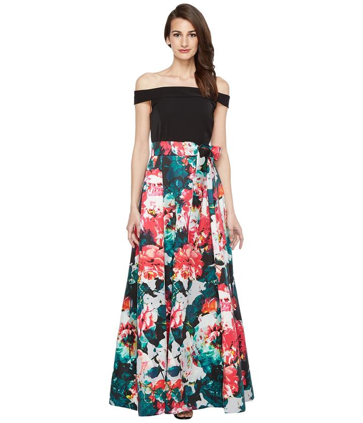 Tahari By Asl - Off Shoulder Ballgown