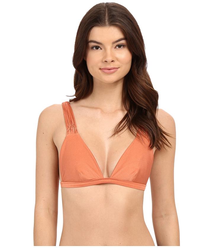 Amuse Society - Rosita Solid Triangle Top With Macrame Shoulder Strap
