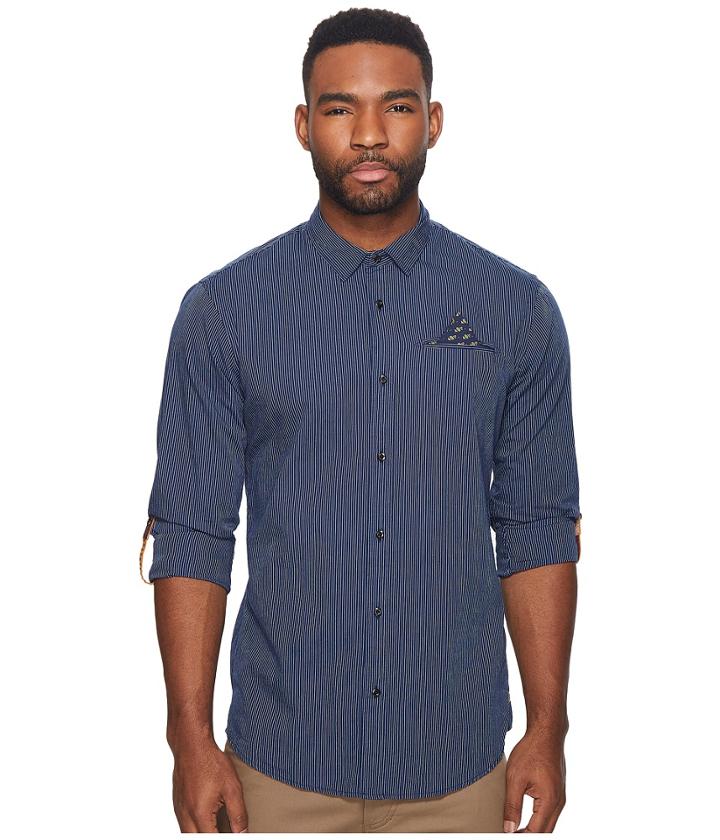 Scotch &amp; Soda - Classic Shirt With Fixed Pocket And Sleeve Collectors