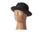 Scala Toyo Braided Fedora With Black Band And Contrast Stitch