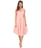 Unique Vintage - High Society Mesh Overlay Cocktail Dress