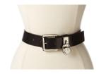Michael Michael Kors 38mm Leather Panel On Roller Bar With Hamilton Lock