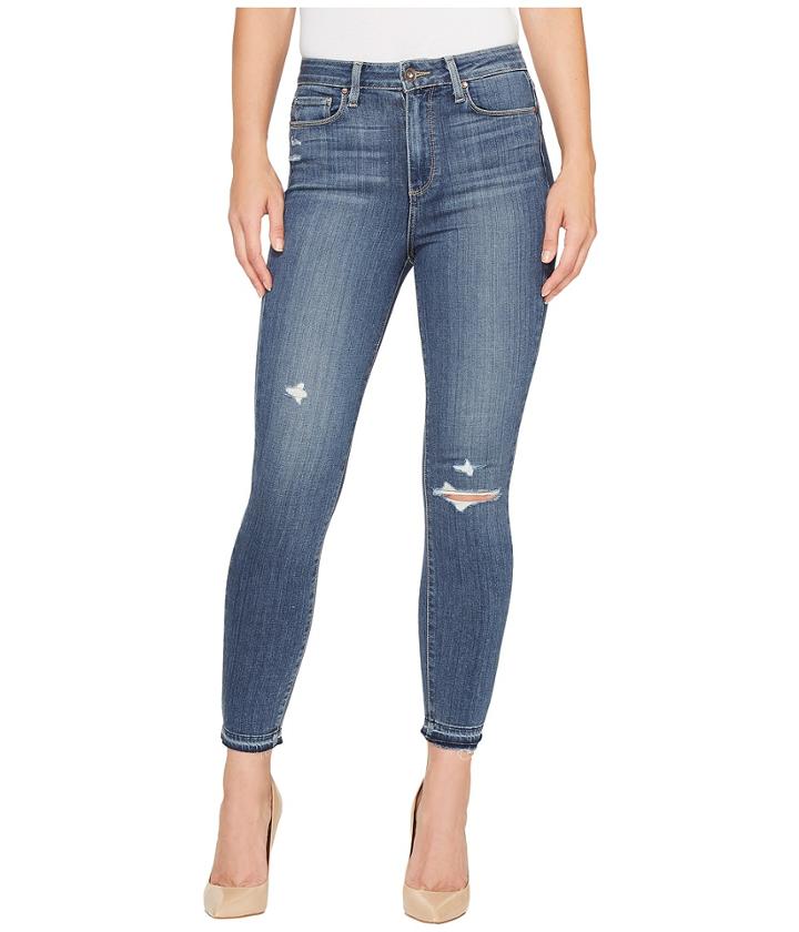Paige - Margot Crop W/ Folded Undone Hem In Lexi Destructed