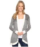 B Collection By Bobeau - Markena Stripe Waterfall Sweater