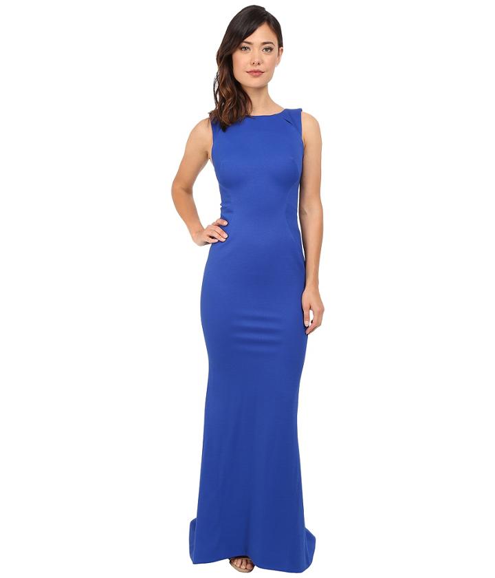 Zac Posen - Sleeveless Boat Neck Gown