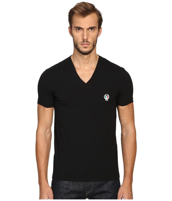 Dolce &amp; Gabbana - Deep V-neck T-shirt