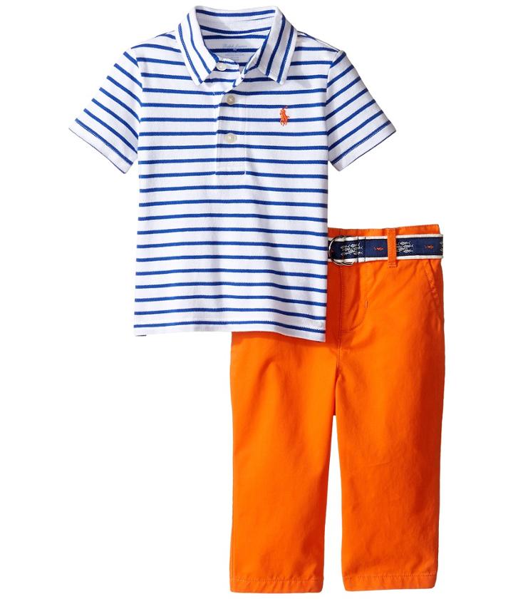 Ralph Lauren Baby - Feather Weight Mesh Preppy Pants Set