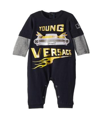 Versace Kids - Romper W/ Car Graphic