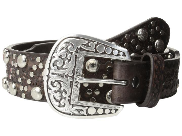 Ariat - Distressed Embossed Brads Belt
