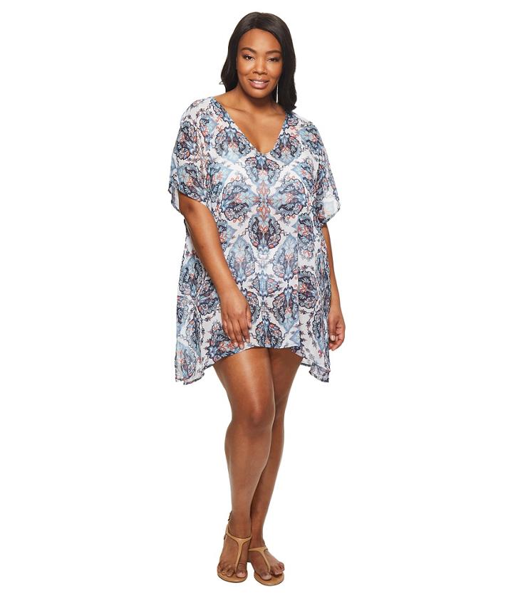 Becca By Rebecca Virtue - Plus Size Naples Tunic Cover-up