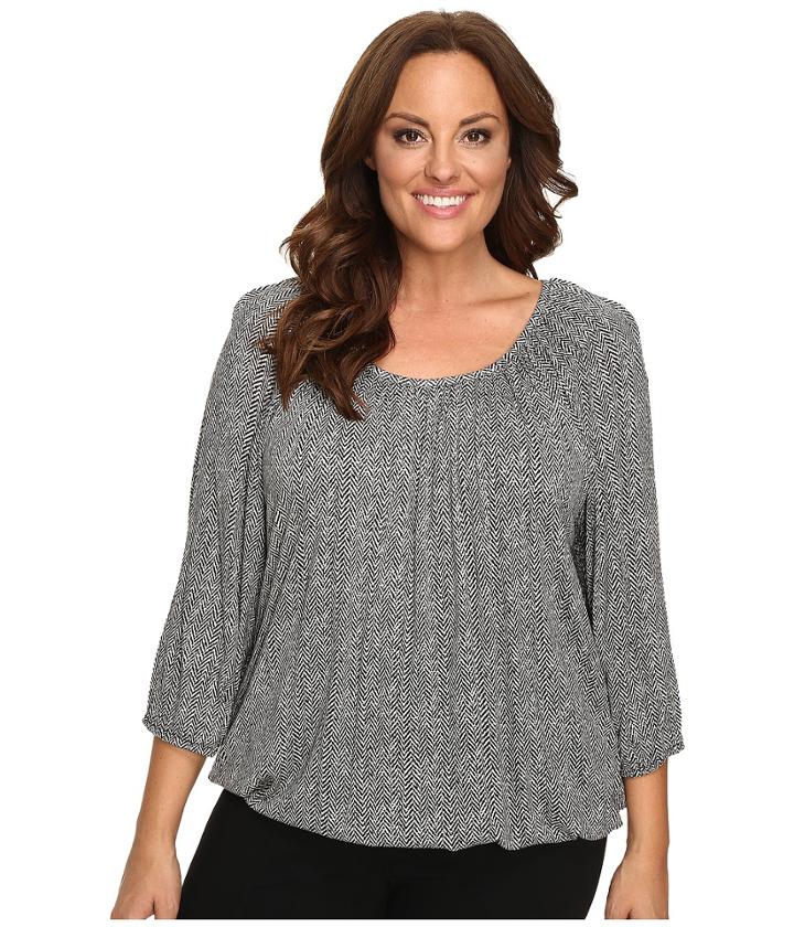 Michael Michael Kors - Plus Size Desert Tweed Peasant Top