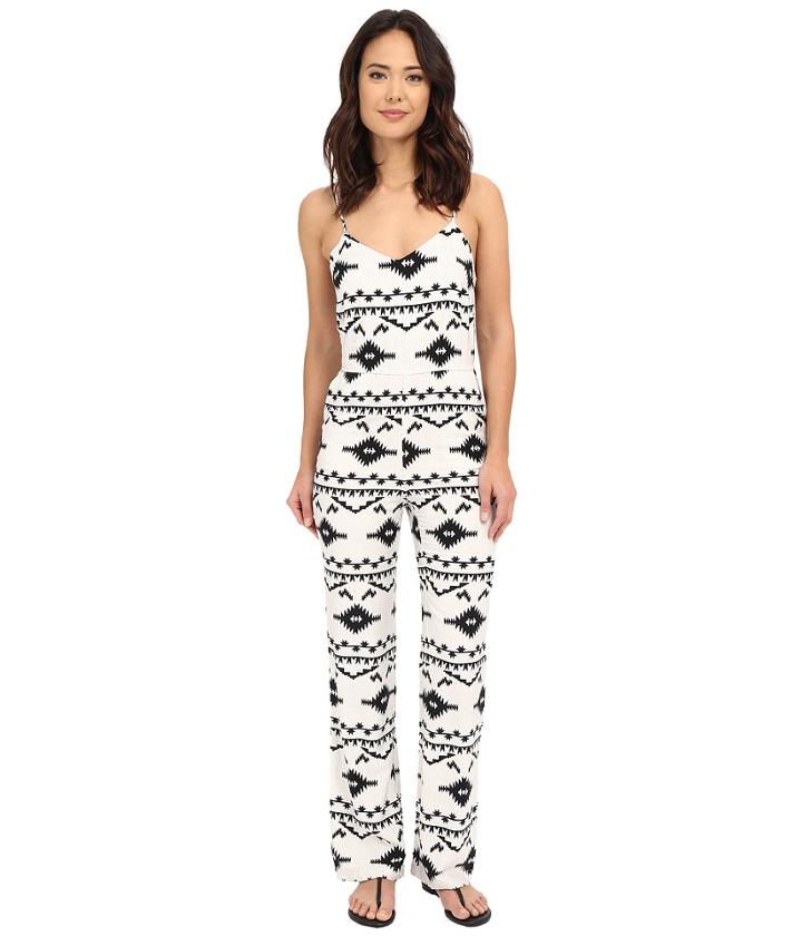 Bb Dakota - Daphne Symbol Printed Heavy Rayon Bell Bottom Jumpsuit
