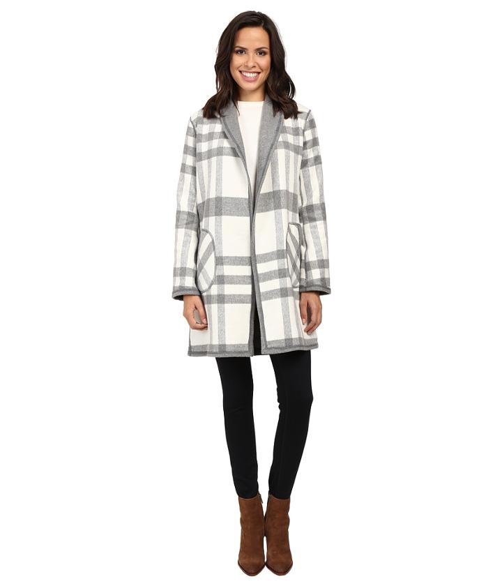 Michael Stars - Double-faced Flanel Plaid Reversible Coat