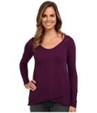 Mod-o-doc - Long Sleeve Crossover Rib Hem Tee