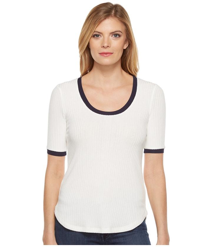 Splendid - Sylvie Rib Elbow Sleeve Top