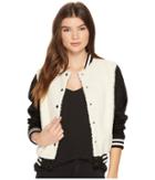 Jack By Bb Dakota - Karah Contrast Sherpa And Faux Suede Varsity Jacket