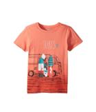 Hatley Kids - Surf's Up Coral Ombre Tee