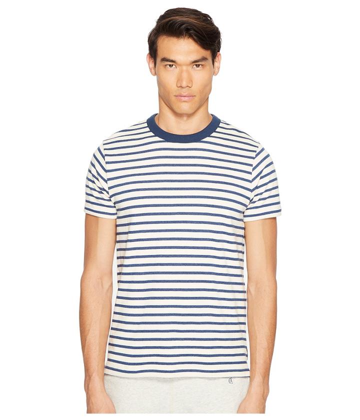 Todd Snyder - Short Sleeve Striped Shore Crew Sweatshirt
