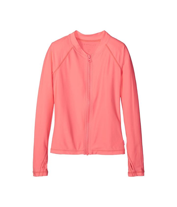 Seafolly Kids - Summer Essentials Long Sleeve Zip Rashie
