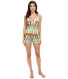Luli Fama - Ocean Whispers T-back Romper Cover-up