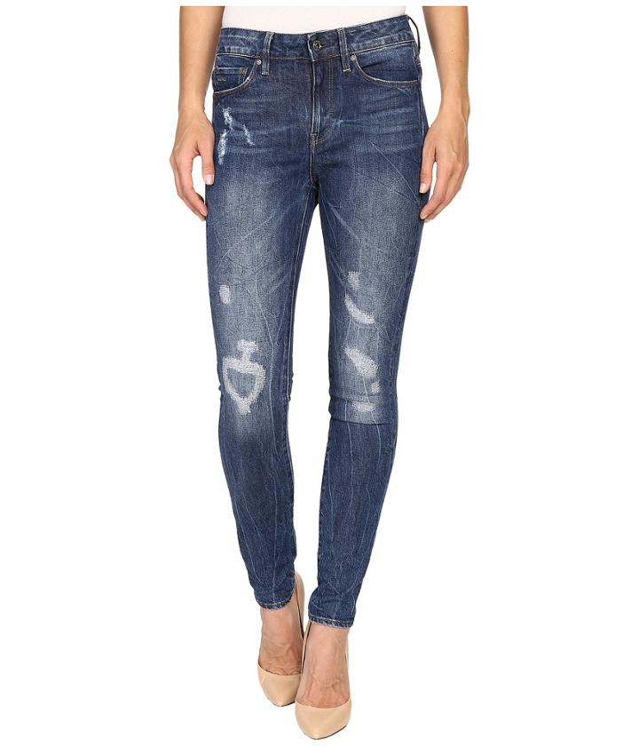 G-star - 3301 Ultra High Skinny Fit Jeans In Hadron Stretch Denim Medium Aged Antic Restored