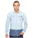 Scotch &amp; Soda - Ams Blauw Denim Sawtooth Shirt