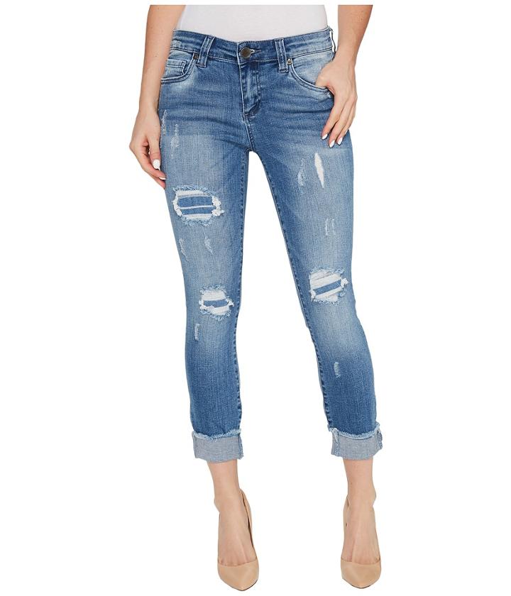 Kut From The Kloth - Connie Skinny Crop-fray Hem In King