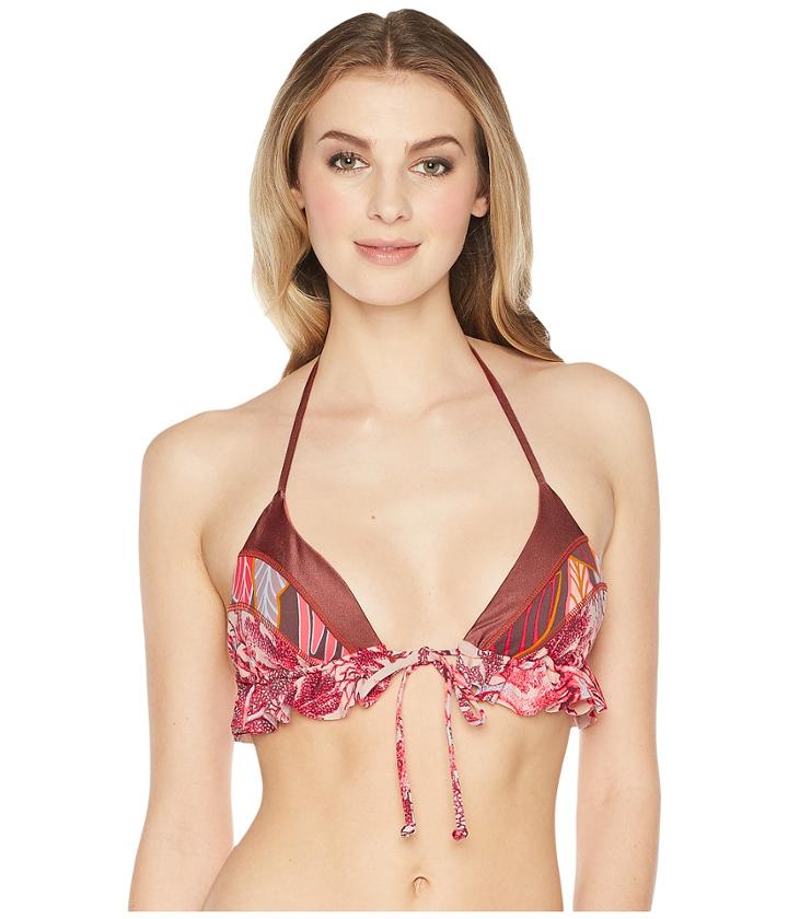 Maaji - Andalusia Frills Ruffle Trim Triangle Bikini Top