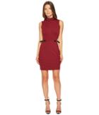 Versace Jeans - Stretch Mock Neck Buckle Dress