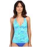 Lauren Ralph Lauren - Oceania Floral Halterkini W/ Molded Cup Slimming Fit