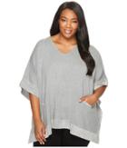 Calvin Klein Plus - Plus Size Cape With Suede Trim
