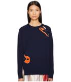 Sonia By Sonia Rykiel - Intarsia Safety Pin Knit Sweater
