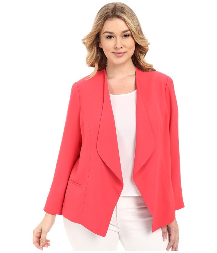 Vince Camuto Plus - Plus Size Drape Front Blazer