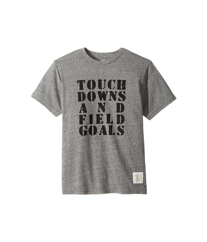 The Original Retro Brand Kids - Touchdowns Field Goals Short Sleeve Tri-blend Tee
