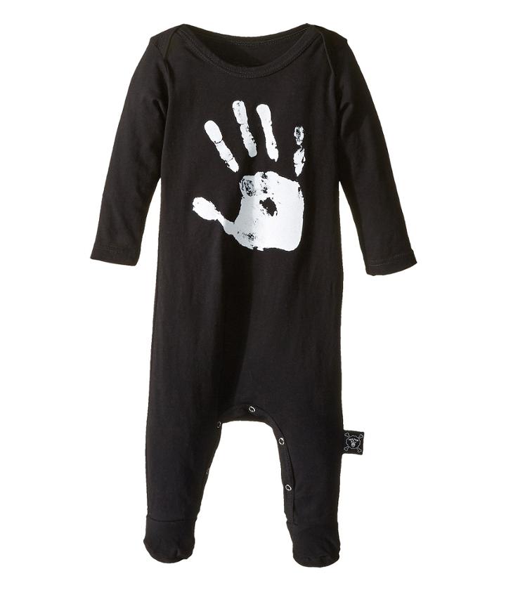 Nununu - Hand Print Overall Footie