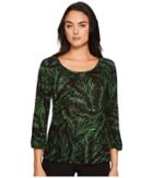 Michael Michael Kors - Palm Scoop Neck Peasant Top