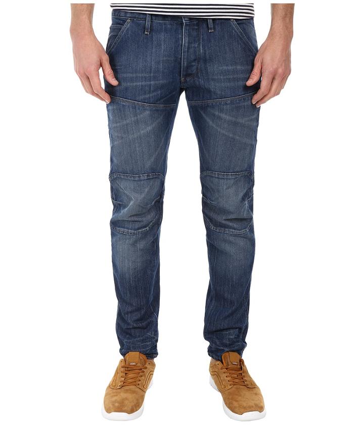 G-star - 5620 Bike 3d Low Tapered In Duke Denim Medium Aged