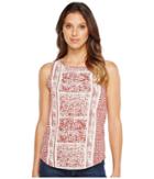 Lucky Brand - Spiced Red Printed Tank Top