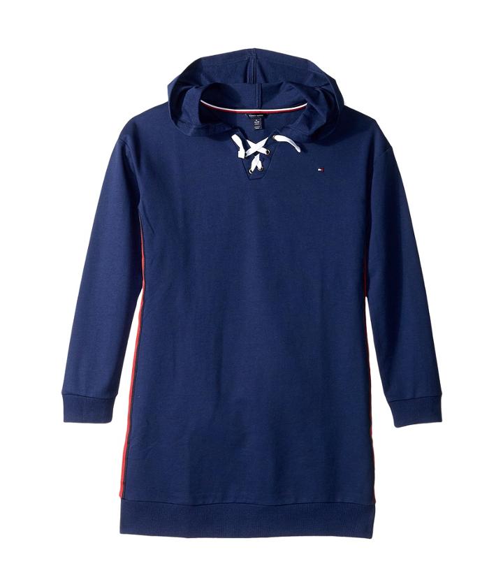 Tommy Hilfiger Kids - Lace-up Sweatshirt Dress