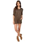 Brigitte Bailey - Lei Long Sleeve Button Up Romper