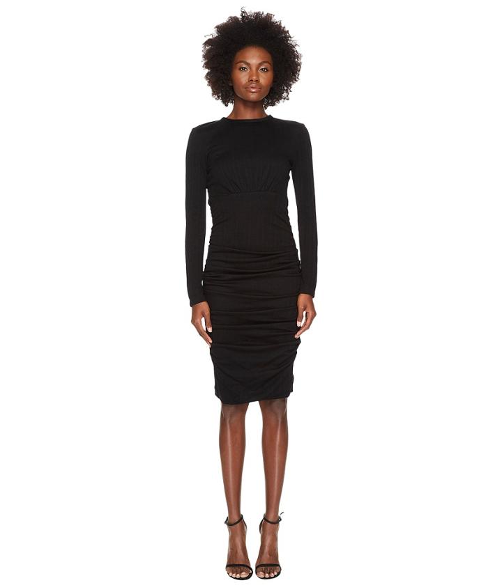 Yigal Azrouel - Wool Jersey Ruched Skirt Sheath Dress