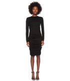 Yigal Azrouel - Wool Jersey Ruched Skirt Sheath Dress