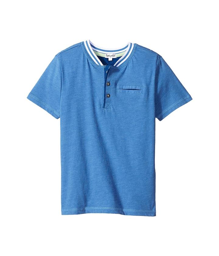 Splendid Littles - Short Sleeve Henley With Pocket