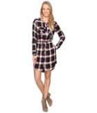 Lucky Brand - Plaid Button Front Dress