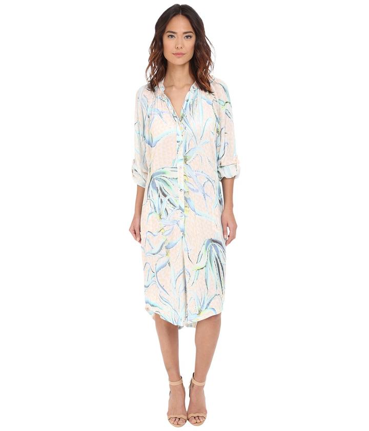 Mara Hoffman - Crinkle Crepe Oversized Shirtdress