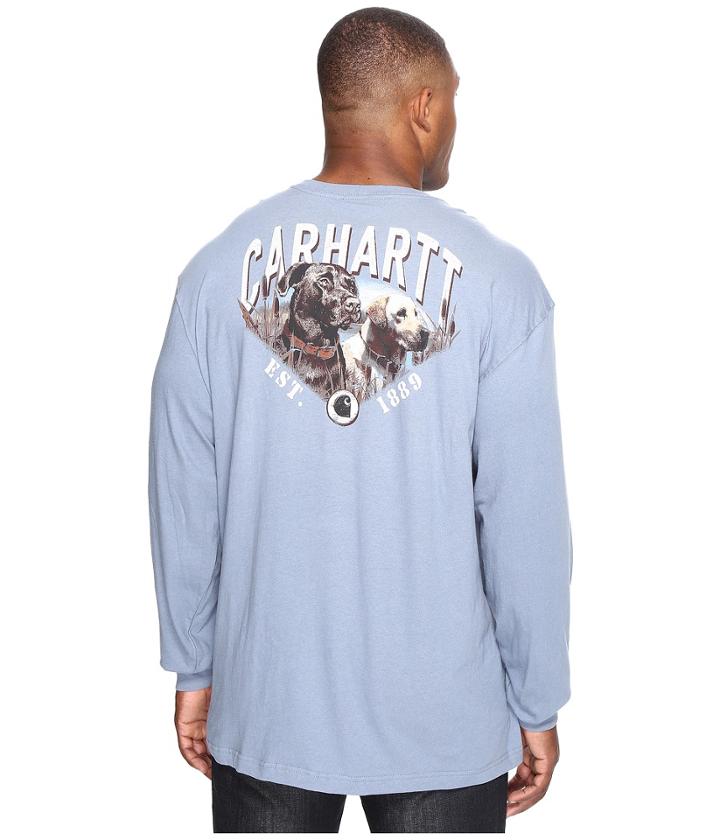 Carhartt - Big Tall Maddock Graphic Carhartt's Best Friend Long Sleeve Pocket T-shirt