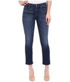 7 For All Mankind - Kimmie Crop In Brilliant Blue Broken Twill