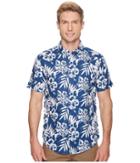 Nautica - Short Sleeve Floral Print Linen Shirt