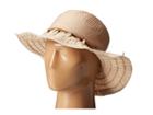 San Diego Hat Company - Rbl4786 Ribbon Hat With Shell Trim And Wired Edge